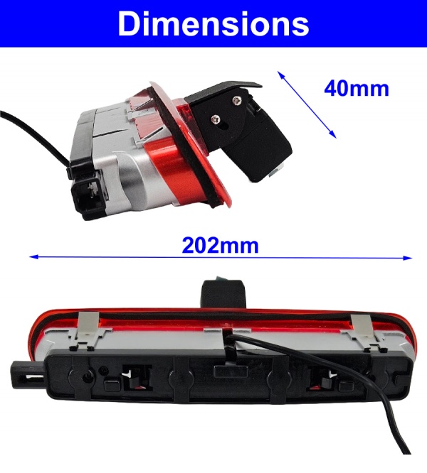 Dash Monitor And Fiat Doblo Brake Light Reversing Camera Reversing Cameras Uk